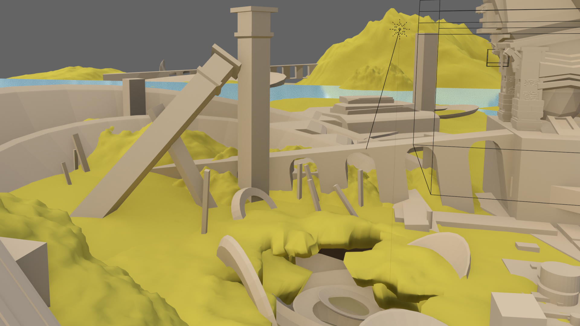星尘遗迹 3D模型侧景